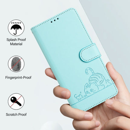 Cat Rat Embossed Pattern RFID Leather Phone Case with Lanyard, For Honor 20 4G/20 Pro 4G/20S 4G, For Honor 9X 4G Global