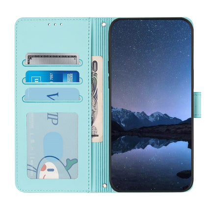 Cat Rat Embossed Pattern RFID Leather Phone Case with Lanyard, For Honor X6b, For Honor 200, For Honor 200 Pro, For Honor Magic6 Pro 5G Global