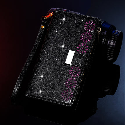 Multi-card Slots Starry Sky Laser Carving Glitter Zipper Horizontal Flip Leather Case with Holder & Wallet & Lanyard, For Huawei P30 lite, For Huawei P30 Pro, For Huawei P40 lite, For Huawei P40
