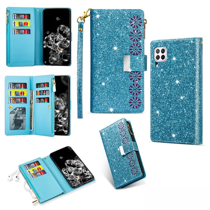 Multi-card Slots Starry Sky Laser Carving Glitter Zipper Horizontal Flip Leather Case with Holder & Wallet & Lanyard, For Huawei P30 lite, For Huawei P30 Pro, For Huawei P40 lite, For Huawei P40