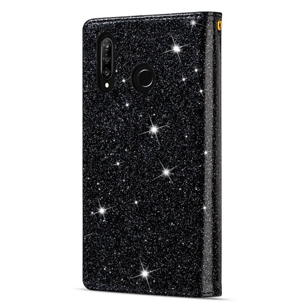 Multi-card Slots Starry Sky Laser Carving Glitter Zipper Horizontal Flip Leather Case with Holder & Wallet & Lanyard, For Huawei P smart 2019, For Huawei Y7 (2019)