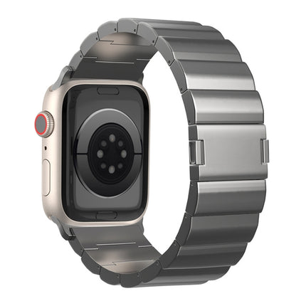 One-Bead Magnetic Buckle Titanium Metal Watch Band, For Apple Watch Series 9 41mm, For Apple Watch Ultra 49mm, For Apple Watch Series 8 41mm, For Apple Watch Series 8 45mm, For Apple Watch SE 2022 40mm, For Apple Watch SE 2022 44mm