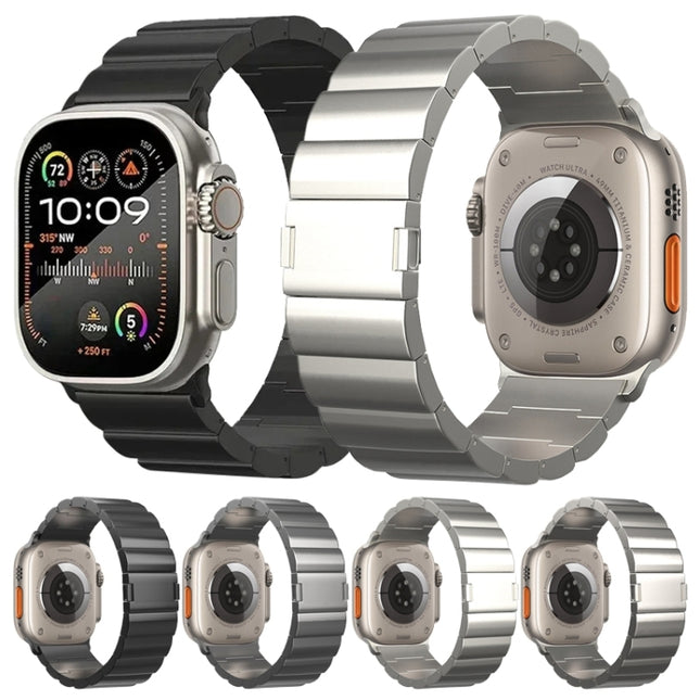 One-Bead Magnetic Buckle Titanium Metal Watch Band