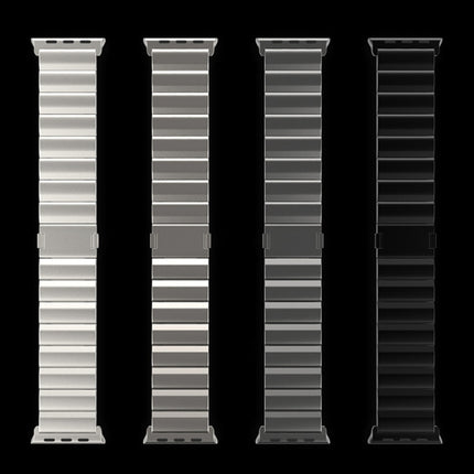 One-Bead Magnetic Buckle Titanium Metal Watch Band, For Apple Watch Series 9 41mm, For Apple Watch Ultra 49mm, For Apple Watch Series 8 41mm, For Apple Watch Series 8 45mm, For Apple Watch SE 2022 40mm, For Apple Watch SE 2022 44mm