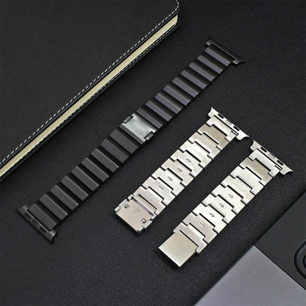 One-Bead Magnetic Buckle Titanium Metal Watch Band, For Apple Watch Series 9 41mm, For Apple Watch Ultra 49mm, For Apple Watch Series 8 41mm, For Apple Watch Series 8 45mm, For Apple Watch SE 2022 40mm, For Apple Watch SE 2022 44mm