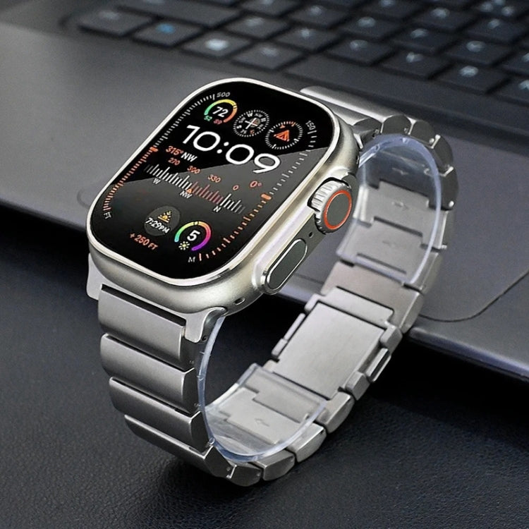 One-Bead Magnetic Buckle Titanium Metal Watch Band