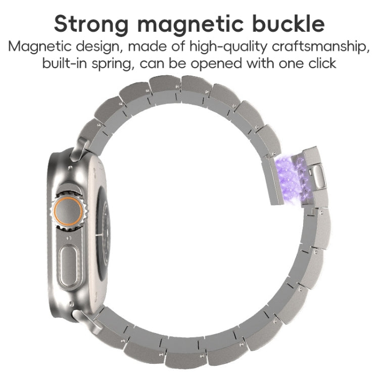 One-Bead Magnetic Buckle Titanium Metal Watch Band