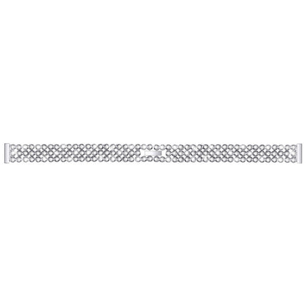 Diamond-studded Stainless Steel Replacement Wrist Strap, For Xiaomi Mi Band 3 / 4, For Xiaomi Mi Band 5