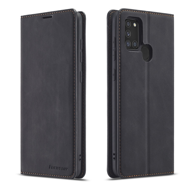 Forwenw Dream Series Oil Edge Strong Magnetism Horizontal Flip Leather Case with Holder & Card Slots & Wallet & Photo Frame, For Samsung Galaxy A21s, For Samsung Galaxy Note20, For Samsung Galaxy Note20 Ultra, For Xiaomi Redmi Note 9