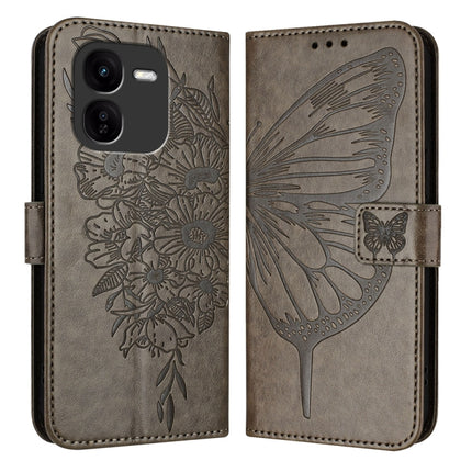 Embossed Butterfly Leather Phone Case, For vivo V30e 5G Global, For vivo iQOO Z9x, For vivo Y20/Y20a/Y20i/Y20s/Y20g/Y11s