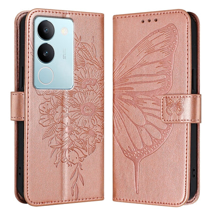 Embossed Butterfly Leather Phone Case, For vivo V29 5G Global / V29 Pro, For vivo Y02 / Y02A / Y02t / Y11 2023, For vivo Y78 5G/Y78+ 5G Global/V29 Lite