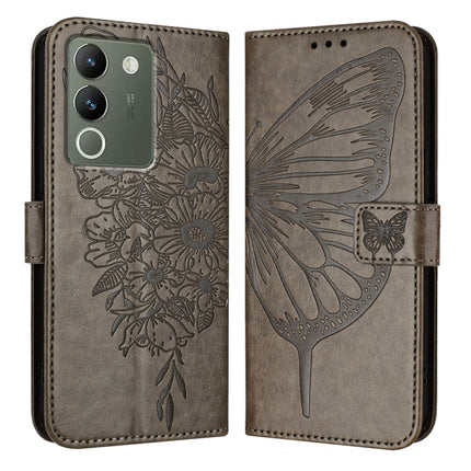 Embossed Butterfly Leather Phone Case, For vivo Y100 5G IDN / Y200e 5G Global, For vivo V30 5G/V30 Pro 5G Global, For vivo V29e 5G Global / Y200 5G Global