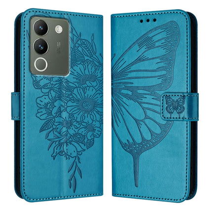 Embossed Butterfly Leather Phone Case, For vivo Y100 5G IDN / Y200e 5G Global, For vivo V30 5G/V30 Pro 5G Global, For vivo V29e 5G Global / Y200 5G Global