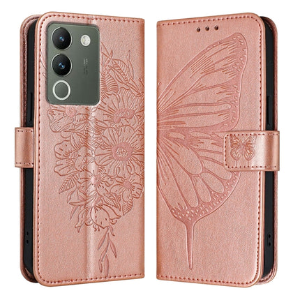 Embossed Butterfly Leather Phone Case, For vivo Y100 5G IDN / Y200e 5G Global, For vivo V30 5G/V30 Pro 5G Global, For vivo V29e 5G Global / Y200 5G Global