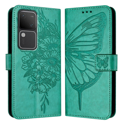 Embossed Butterfly Leather Phone Case, For vivo Y100 5G IDN / Y200e 5G Global, For vivo V30 5G/V30 Pro 5G Global, For vivo V29e 5G Global / Y200 5G Global