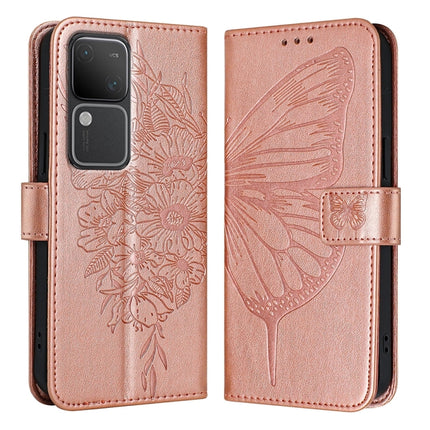 Embossed Butterfly Leather Phone Case, For vivo Y100 5G IDN / Y200e 5G Global, For vivo V30 5G/V30 Pro 5G Global, For vivo V29e 5G Global / Y200 5G Global