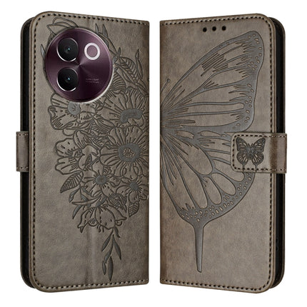 Embossed Butterfly Leather Phone Case, For vivo V30e 5G Global, For vivo iQOO Z9x, For vivo Y20/Y20a/Y20i/Y20s/Y20g/Y11s