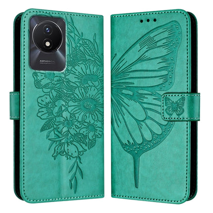 Embossed Butterfly Leather Phone Case, For vivo V29 5G Global / V29 Pro, For vivo Y02 / Y02A / Y02t / Y11 2023, For vivo Y78 5G/Y78+ 5G Global/V29 Lite