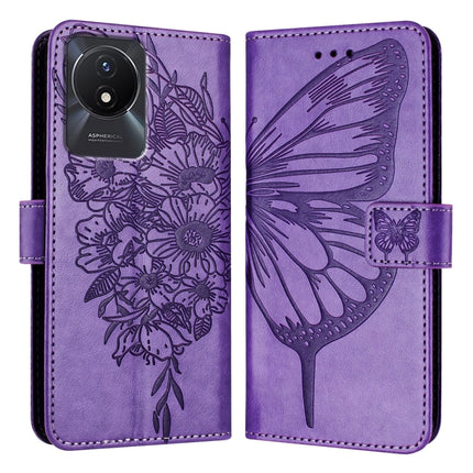 Embossed Butterfly Leather Phone Case, For vivo V29 5G Global / V29 Pro, For vivo Y02 / Y02A / Y02t / Y11 2023, For vivo Y78 5G/Y78+ 5G Global/V29 Lite
