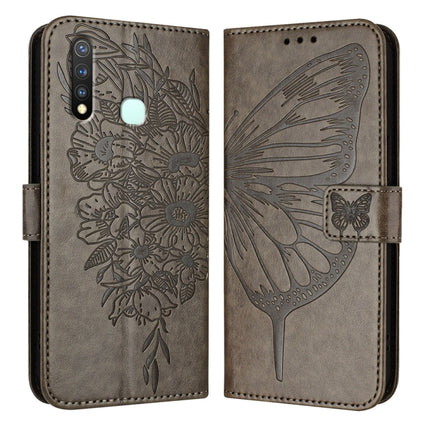 Embossed Butterfly Leather Phone Case, For vivo Y70s, For vivo Y30 4G Global, For vivo Y19/Y5s/U3/U20/Z5i
