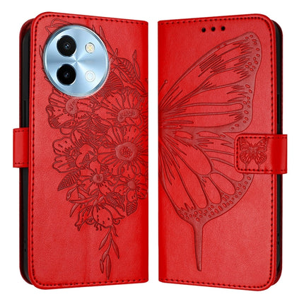Embossed Butterfly Leather Phone Case, For vivo Y28 4G, For vivo X100s 5G, For vivo Y38 5G