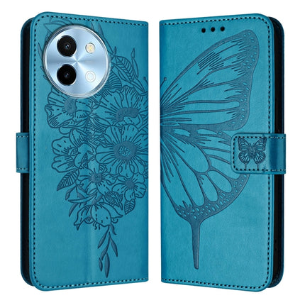 Embossed Butterfly Leather Phone Case, For vivo Y28 4G, For vivo X100s 5G, For vivo Y38 5G