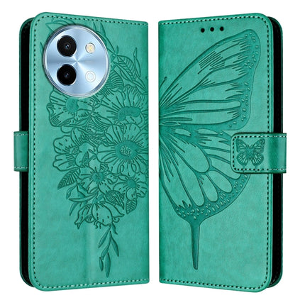Embossed Butterfly Leather Phone Case, For vivo Y28 4G, For vivo X100s 5G, For vivo Y38 5G