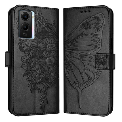 Embossed Butterfly Leather Phone Case, For vivo V27e 4G Global / T2 4G Global, For vivo Y35 4G/Y22 4G/Y22s 4G Global, For vivo Y55 5G Global / Y55s 2023 5G