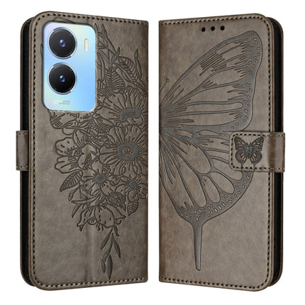 Embossed Butterfly Leather Phone Case, For vivo Y56 5G/Y16 4G/Y02s 4G Global, For vivo Y100 5G Global, For vivo V27 5G/V27 Pro 5G Global