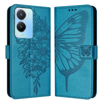 Embossed Butterfly Leather Phone Case, For vivo Y56 5G/Y16 4G/Y02s 4G Global, For vivo Y100 5G Global, For vivo V27 5G/V27 Pro 5G Global