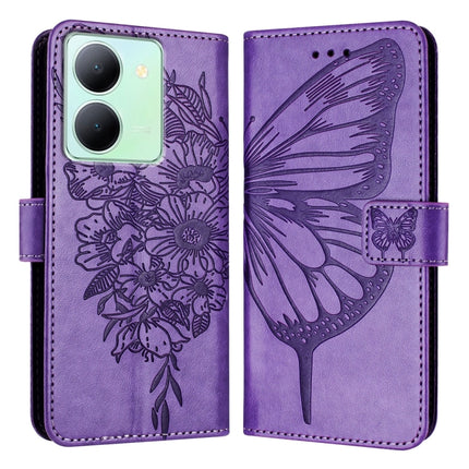 Embossed Butterfly Leather Phone Case, For vivo V29 5G Global / V29 Pro, For vivo Y02 / Y02A / Y02t / Y11 2023, For vivo Y78 5G/Y78+ 5G Global/V29 Lite