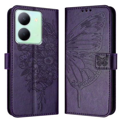 Embossed Butterfly Leather Phone Case, For vivo V29 5G Global / V29 Pro, For vivo Y02 / Y02A / Y02t / Y11 2023, For vivo Y78 5G/Y78+ 5G Global/V29 Lite