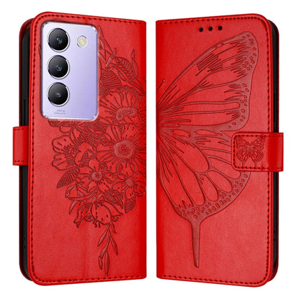 Embossed Butterfly Leather Phone Case, For vivo Y100 5G IDN / Y200e 5G Global, For vivo V30 5G/V30 Pro 5G Global, For vivo V29e 5G Global / Y200 5G Global
