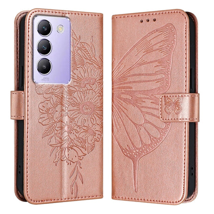 Embossed Butterfly Leather Phone Case, For vivo Y100 5G IDN / Y200e 5G Global, For vivo V30 5G/V30 Pro 5G Global, For vivo V29e 5G Global / Y200 5G Global