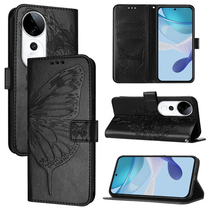 Embossed Butterfly Leather Phone Case, For vivo Y300, For vivo S19 Pro, For vivo S19