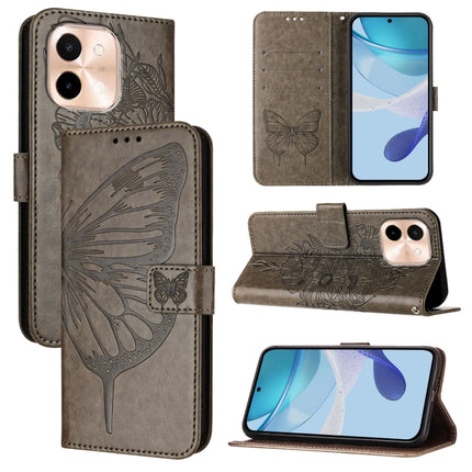 Embossed Butterfly Leather Phone Case, For vivo Y28 4G, For vivo X100s 5G, For vivo Y38 5G