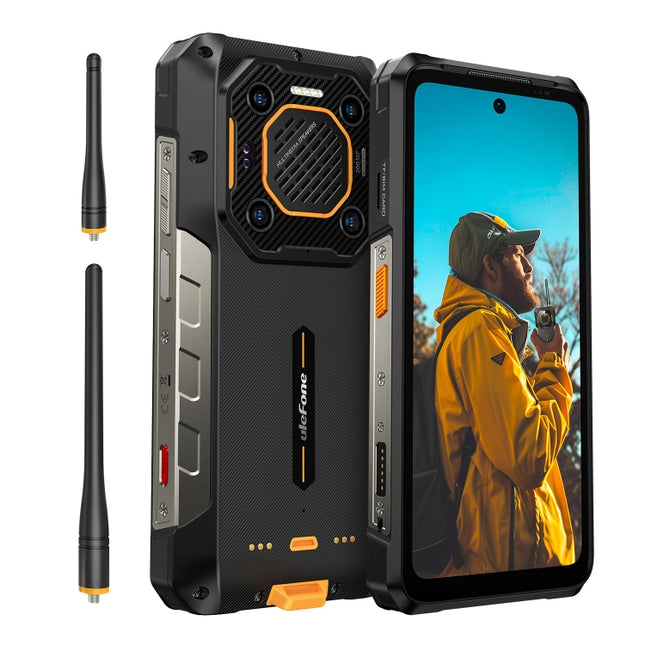 Teléfono robusto Ulefone Armor 26 Ultra versión Walkie-Talkie, 6,78 pulgadas Android 13 MediaTek Dimensity 8020 Octa Core, Red: 5G, NFC, 12 GB + 512 GB versión Walkie-Talkie