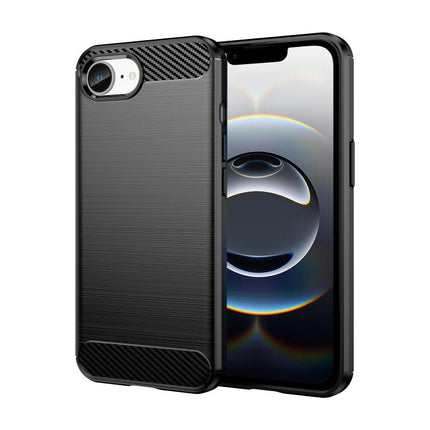 Brushed Texture Carbon Fiber TPU Phone Case, For iPhone 17e / 16e, For iPhone 17 Pro Max, For iPhone 17 Pro, For iPhone 17, For iPhone Air, For iPhone 16 Pro Max, For iPhone 16 Pro, For iPhone 16 Plus