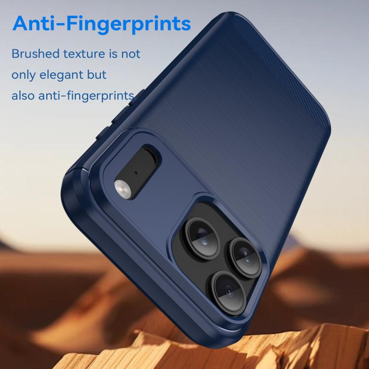 Brushed Texture Carbon Fiber TPU Phone Case