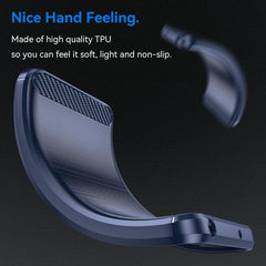 Brushed Texture Carbon Fiber TPU Phone Case