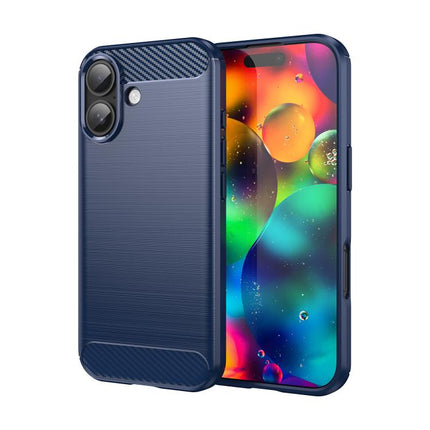 Brushed Texture Carbon Fiber TPU Phone Case, For iPhone 17e / 16e, For iPhone 17 Pro Max, For iPhone 17 Pro, For iPhone 17, For iPhone Air, For iPhone 16 Pro Max, For iPhone 16 Pro, For iPhone 16 Plus