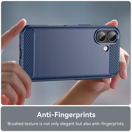 Brushed Texture Carbon Fiber TPU Phone Case, For iPhone 17e / 16e, For iPhone 17 Pro Max, For iPhone 17 Pro, For iPhone 17, For iPhone Air, For iPhone 16 Pro Max, For iPhone 16 Pro, For iPhone 16 Plus
