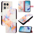 For Motorola Edge 50 Ultra / Galaxy Marble White