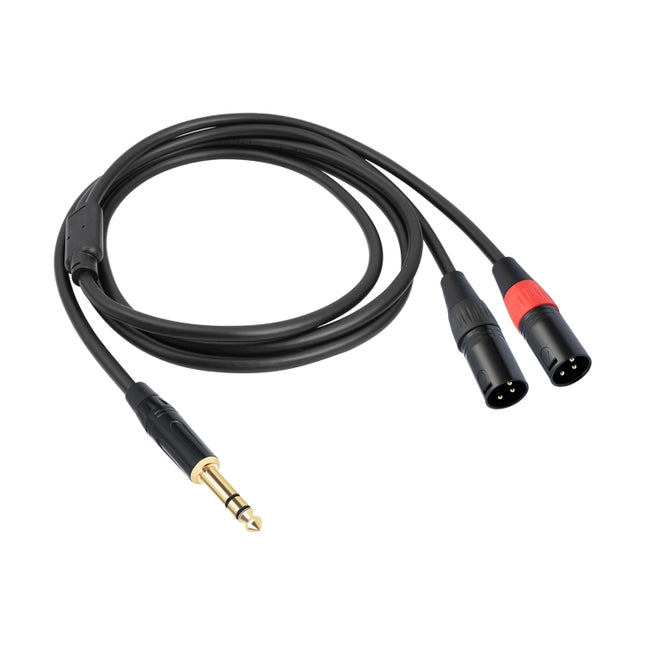 TC145YXK108RE-10 6.35mm 1/4 TRS Male to Dual XLR Male Audio Cable, 1m, 2m, 3m