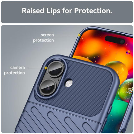 Thunderbolt Shockproof Soft TPU Phone Case, For iPhone 17e / 16e, For iPhone 17 Pro Max, For iPhone 17 Pro, For iPhone 17, For iPhone Air, For iPhone 16 Pro Max, For iPhone 16 Pro, For iPhone 16 Plus, For iPhone 16