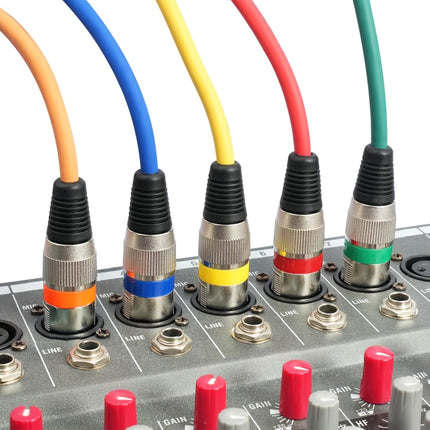 10pcs / Set XLR 3pin Male to Female Audio Cable, Length: 1m