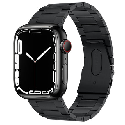 PG63 Three-Bead Protrusion Titanium Metal Watch Band, For Apple Watch Series 8 41mm, For Apple Watch Series 8 45mm, For Apple Watch SE 2022 40mm, For Apple Watch SE 2022 44mm, For Apple Watch Series 7 41mm, For Apple Watch Series 7 45mm                ...