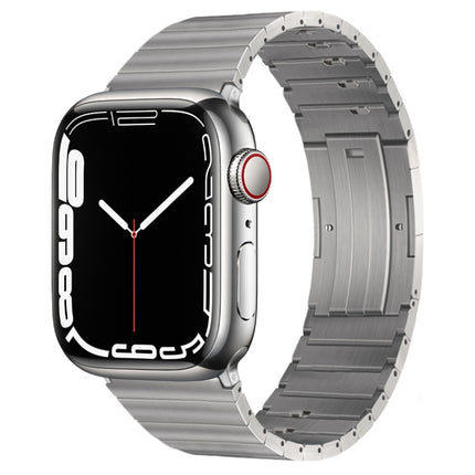 PG65 Single Bead Bamboo Joint Spring Bars Titanium Metal Watch Band, For Apple Watch Series 6 40mm, For Apple Watch Series 6 44mm, For Apple Watch Series 5 44mm, For Apple Watch Series 5 40mm, For Apple Watch Series 4 44mm, For Apple Watch Series 4 40m...