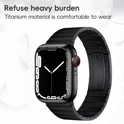 PG65 Single Bead Bamboo Joint Spring Bars Titanium Metal Watch Band, For Apple Watch Series 6 40mm, For Apple Watch Series 6 44mm, For Apple Watch Series 5 44mm, For Apple Watch Series 5 40mm, For Apple Watch Series 4 44mm, For Apple Watch Series 4 40m...