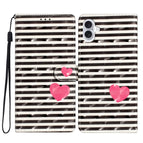 For iPhone 16 / Striped Heart